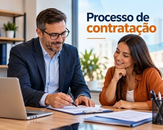 Consultor da Top Brasil Corretora orientando microempreendedor sobre o processo de contratação de plano de saúde MEI